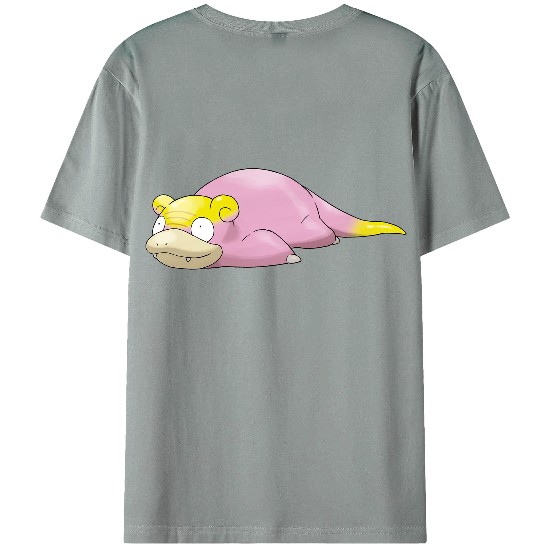 （画像用） ポケットモンスター Pokémon 綿100％ メンズ半袖Tシャツ（バックプリント） 通気性